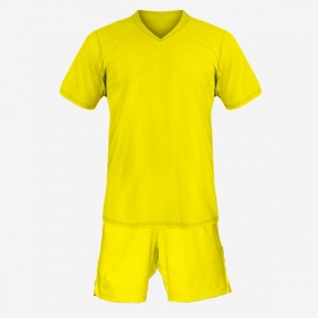 Детская футбольная форма Playfootball (yellow-yellow)