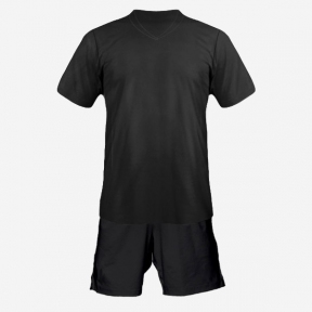 Детская футбольная форма Playfootball (black-black)