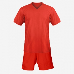 Детская футбольная форма Playfootball (red-red)