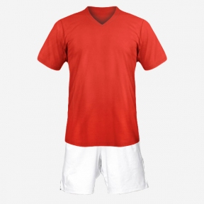 Детская футбольная форма Playfootball (red-white)