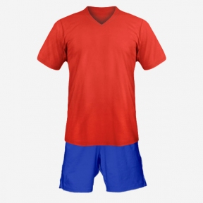 Детская футбольная форма Playfootball (red-blue)