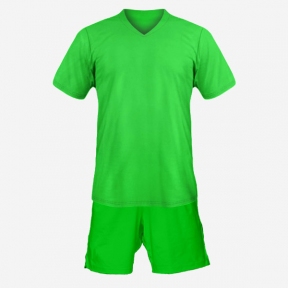 Детская футбольная форма Playfootball (green-green)