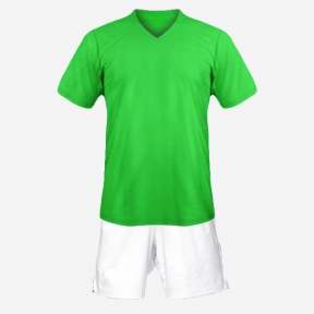 Детская футбольная форма Playfootball (green-white)