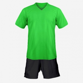 Детская футбольная форма Playfootball (green-black)