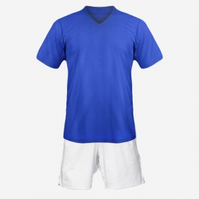 Детская футбольная форма Playfootball (blue-white)