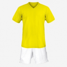 Детская футбольная форма Playfootball (yellow-white)