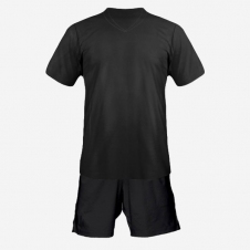 Детская футбольная форма Playfootball (black-black)