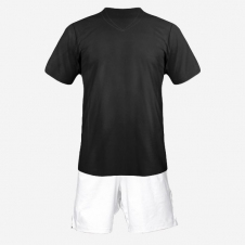 Детская футбольная форма Playfootball (black-white)
