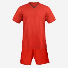 Детская футбольная форма Playfootball (red-red)