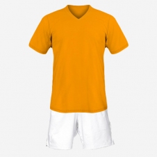 Детская футбольная форма Playfootball (orange-white)