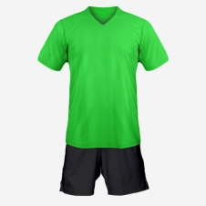 Детская футбольная форма Playfootball (green-black)