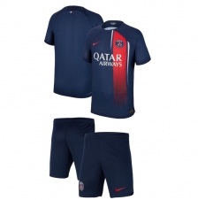 Детская футбольная форма ПСЖ 2023/2024 stadium домашняя Mbappe 7